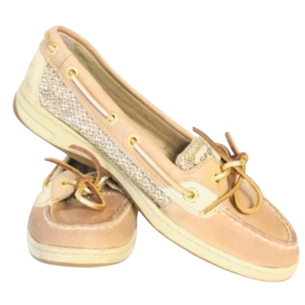 Sperry Top Sider Leather/Fabric Up Women’s Sneakers Comfort Shoes 7M